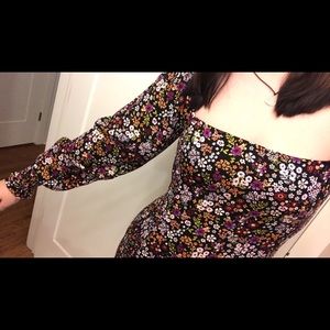 forever21 floral mini bodycon dress
